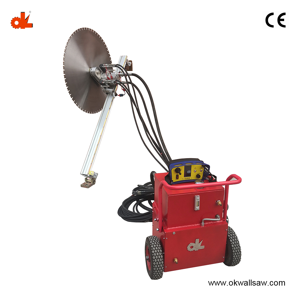 Hydraulic track saw